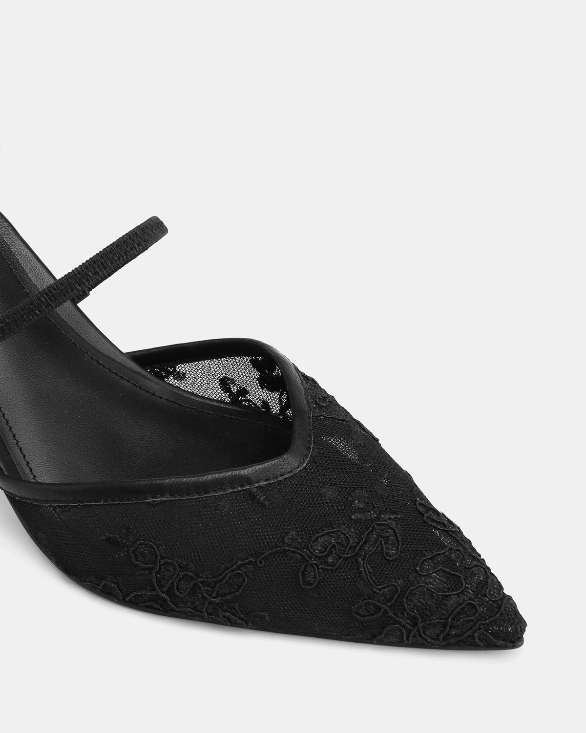 Quinn High Heels Black Lace Mesh