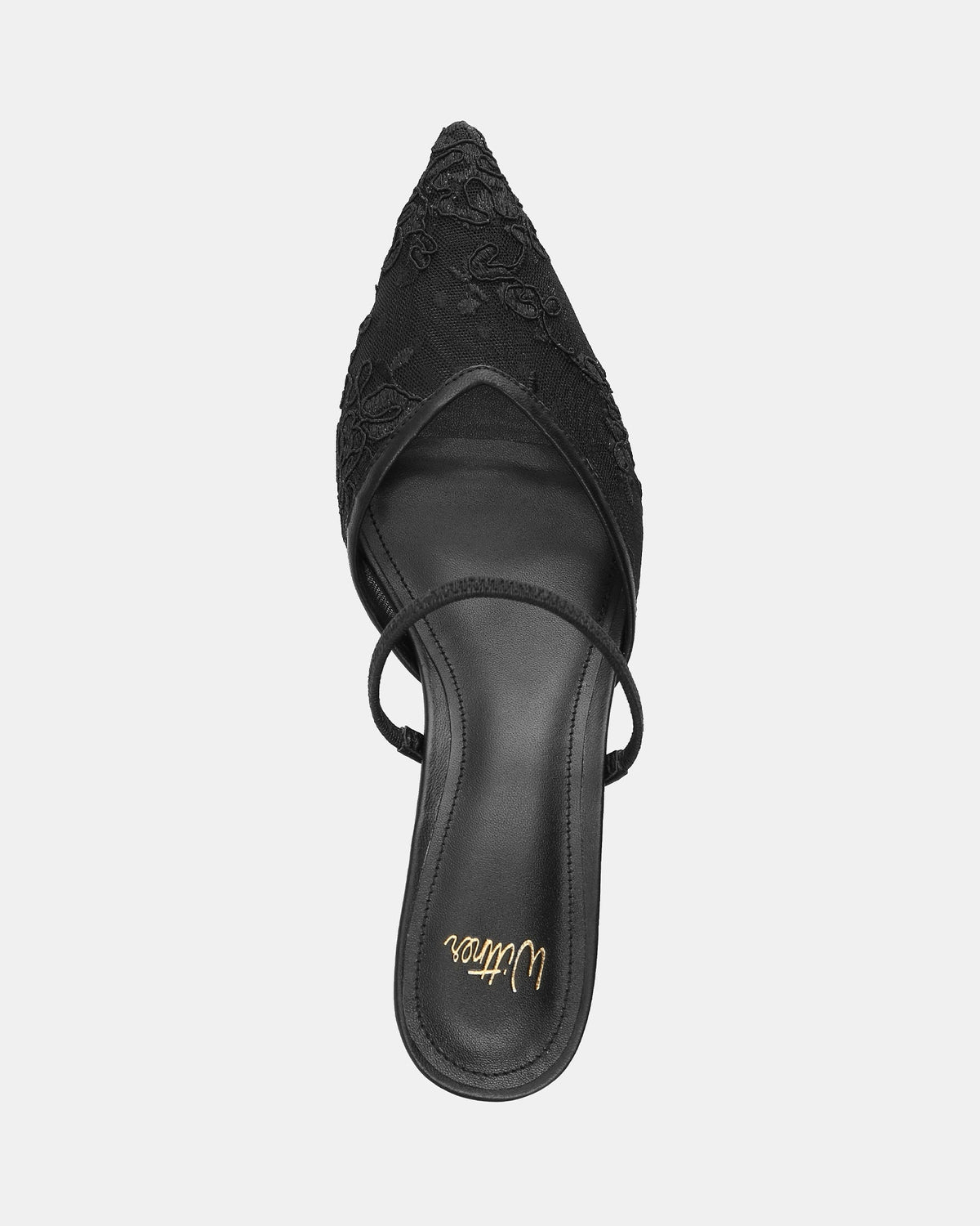 Quinn High Heels Black Lace Mesh