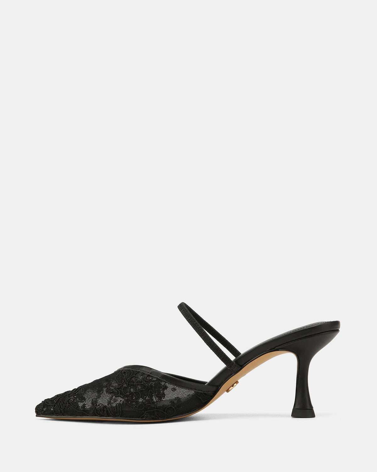 Quinn High Heels Black Lace Mesh