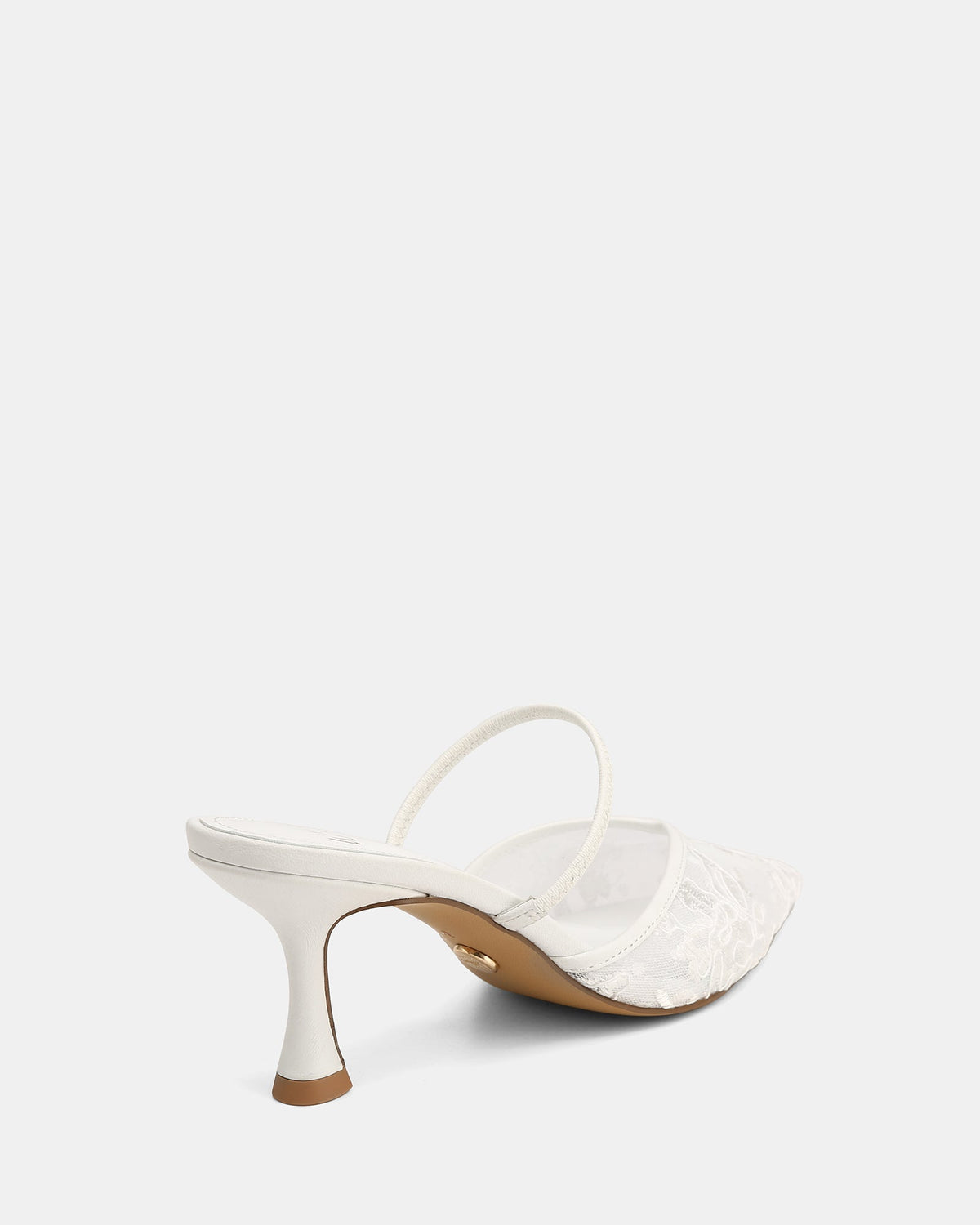 Quinn High Heels White Lace Mesh