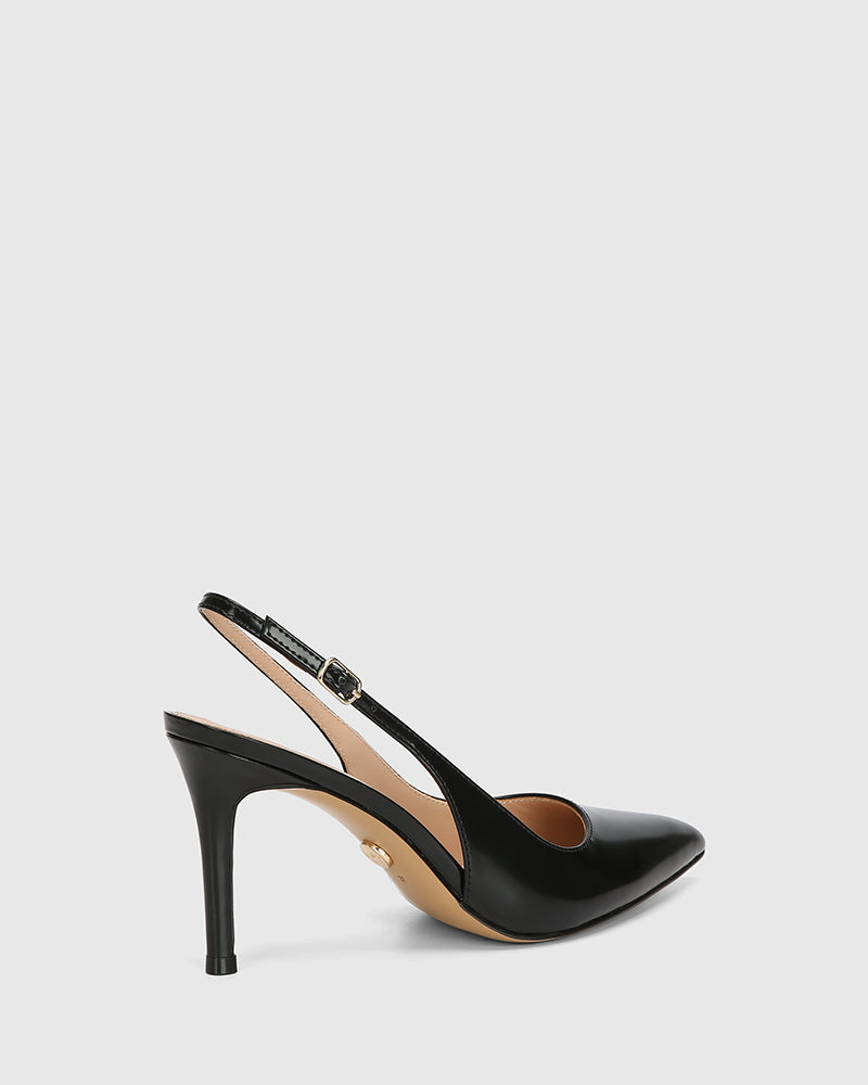 Riker High Heels Black Leather