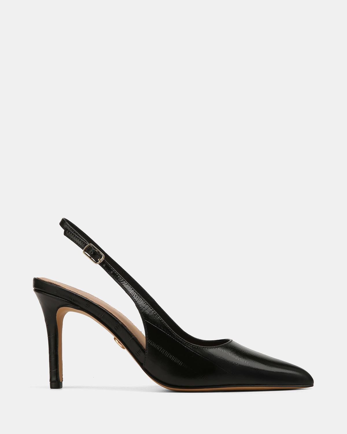 Riker High Heels Black Eel Leather
