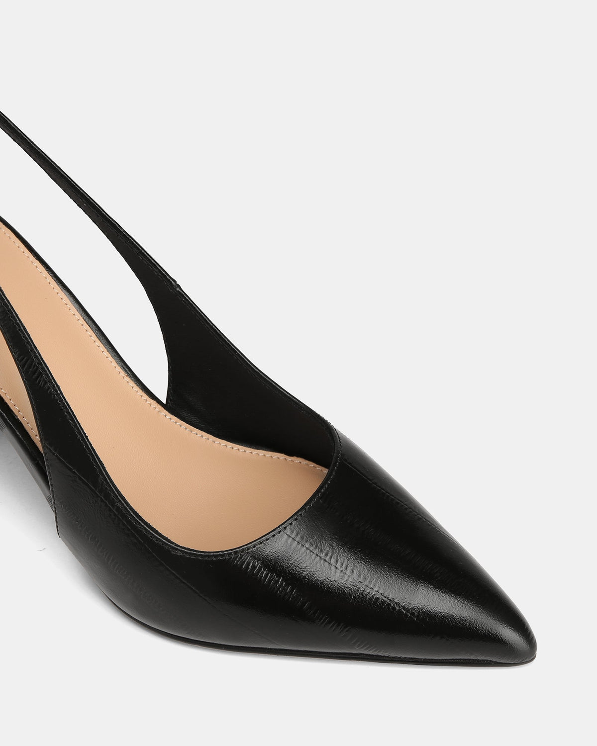 Riker High Heels Black Eel Leather