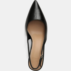 Riker High Heels Black Eel Leather