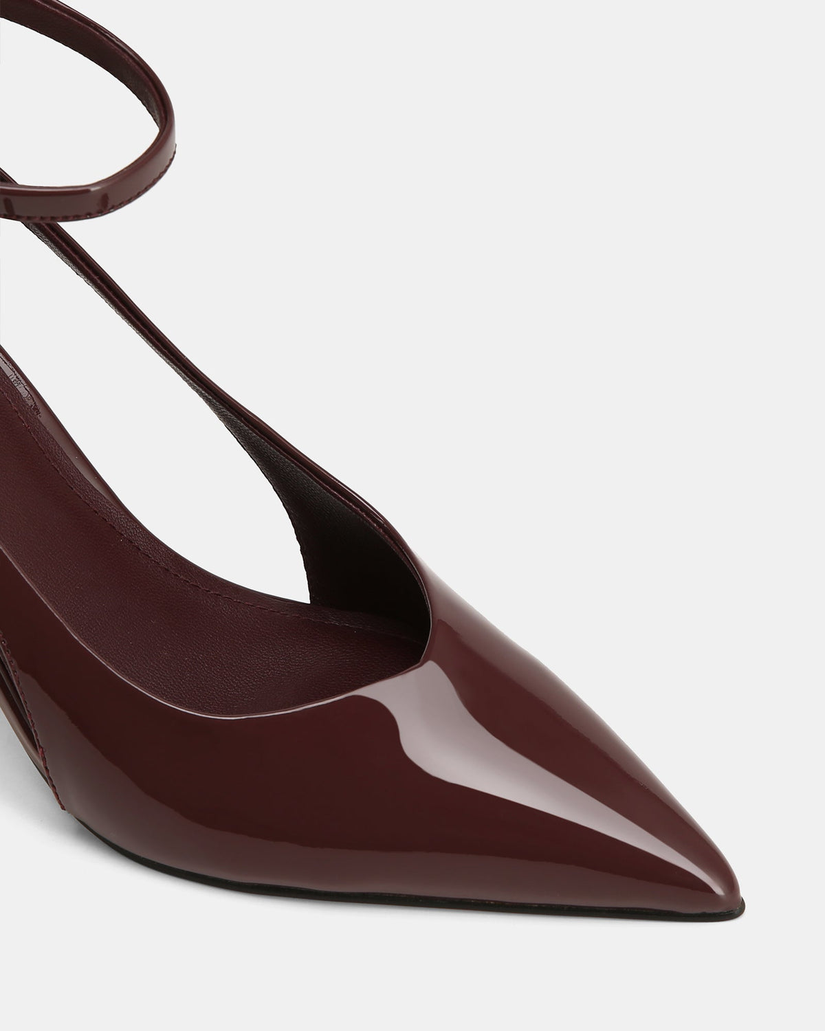 Sawyer High Heels Burgundy Patent Leather
