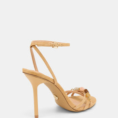 Sloane High Sandals Tan Suede