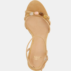 Sloane High Sandals Tan Suede