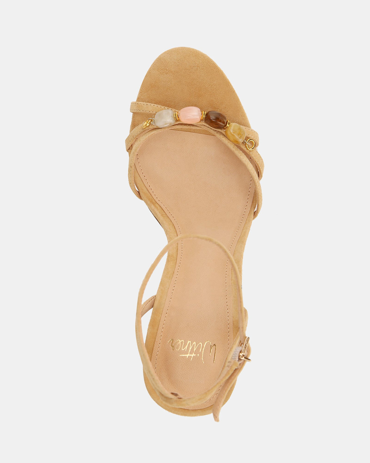 Sloane High Sandals Tan Suede