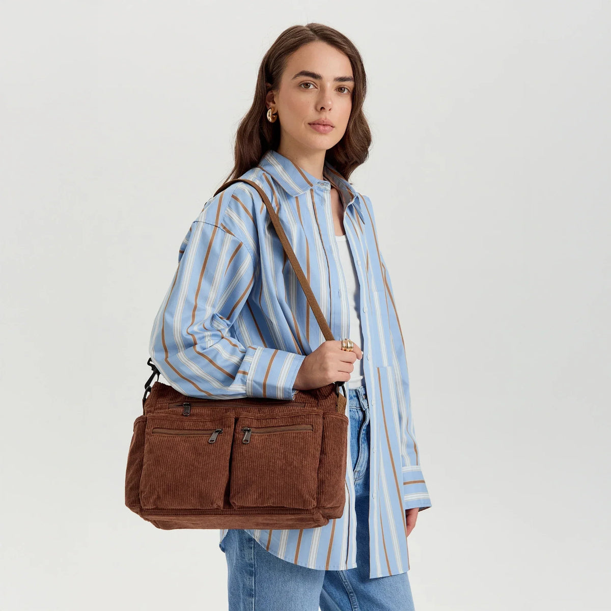 Harper Corduroy Crossbody Bag