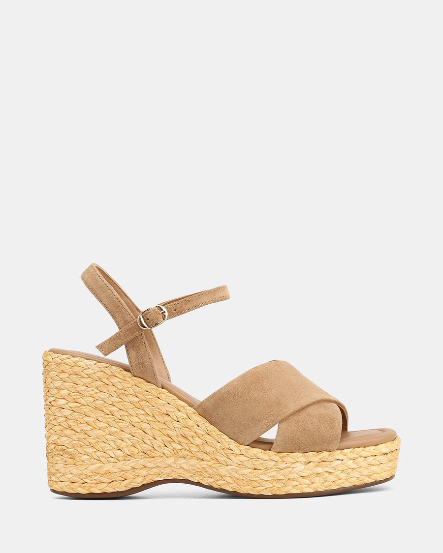 West Wedges Sand Suede
