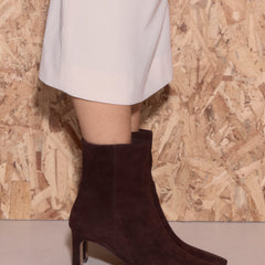 Nina Ankle Boot Chocolate Suede
