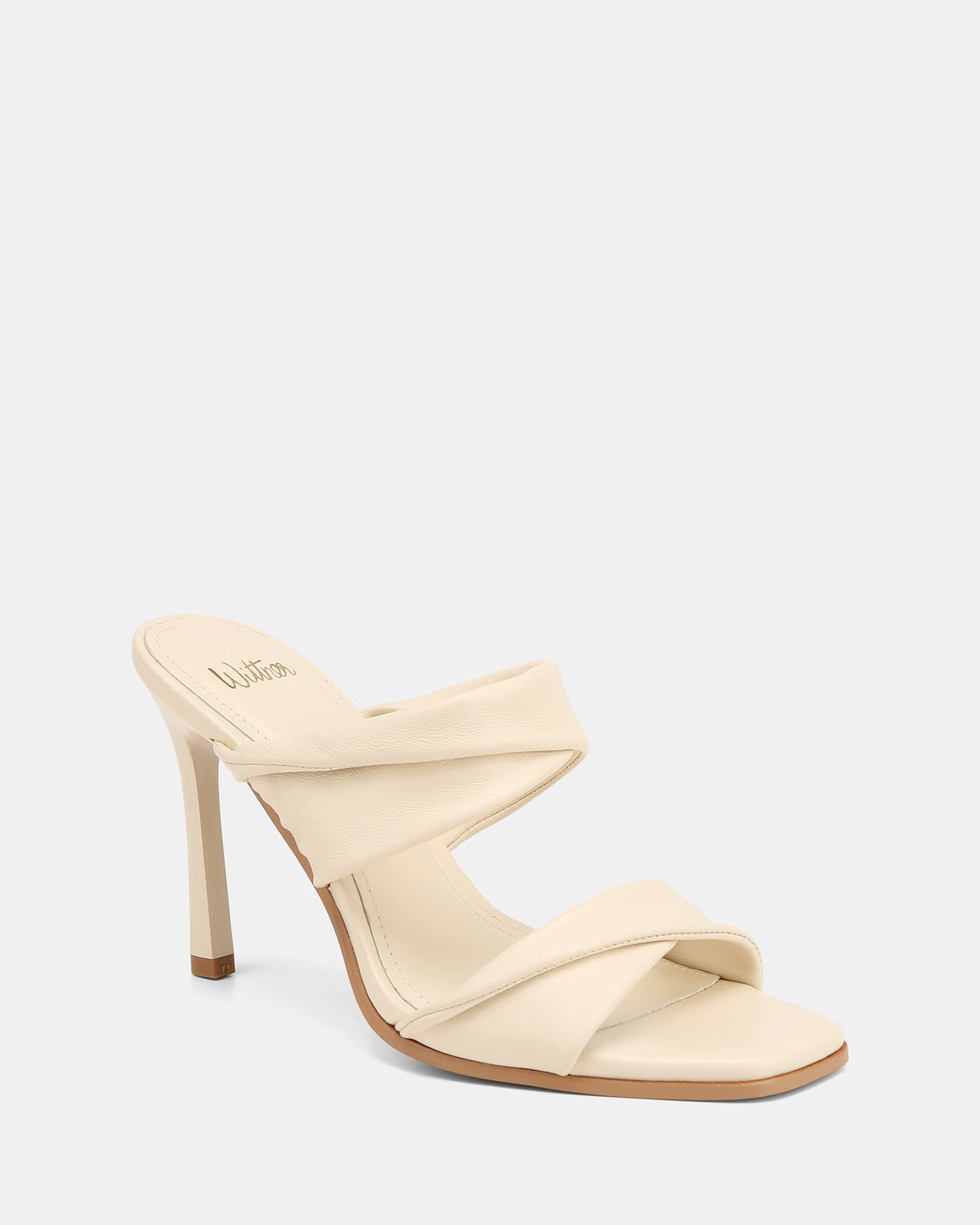 Xia High Sandals Vintage Ivory Leather