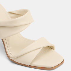 Xia High Sandals Vintage Ivory Leather