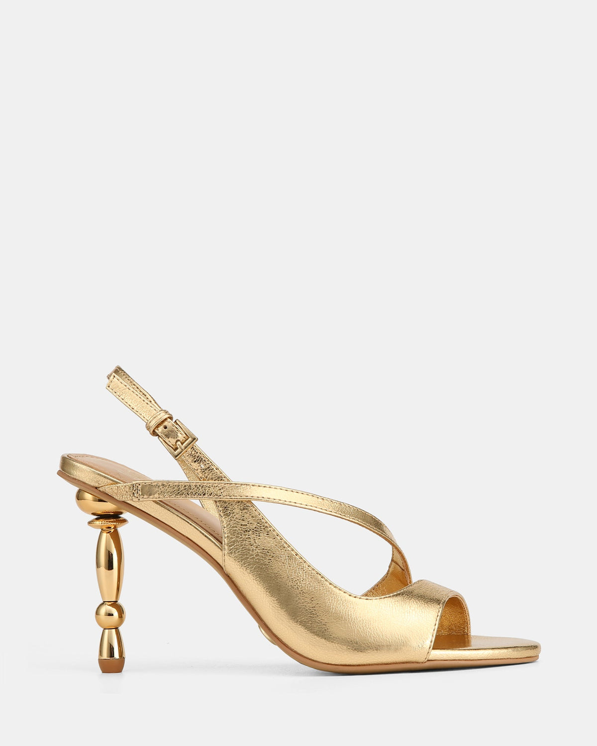 Yen High Sandals Gold Metallic Leather