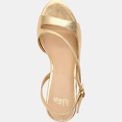 Yen High Sandals Gold Metallic Leather