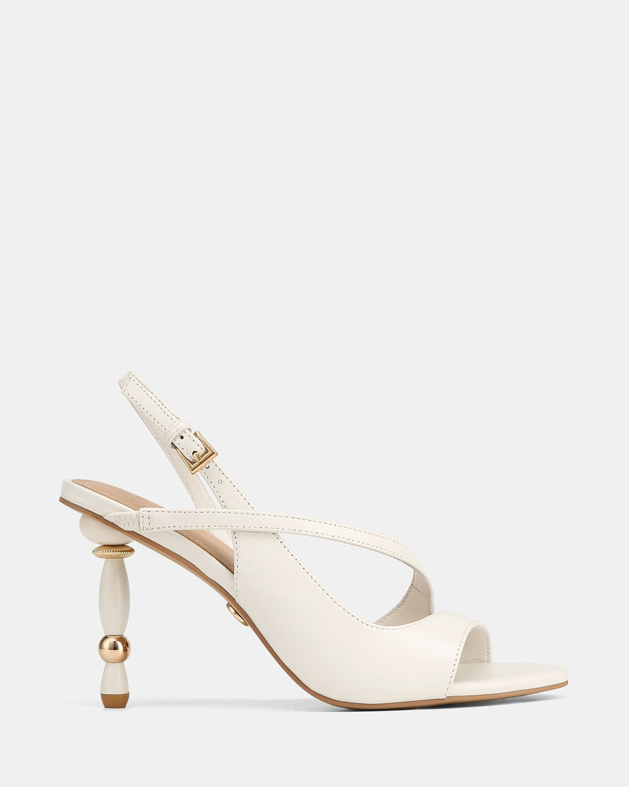 Yen High Sandals Optic White Leather