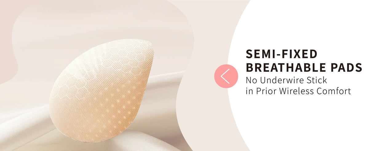 Sienna bra breathable pads