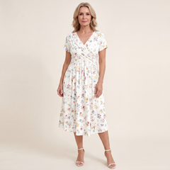 Theresa Floral Twist Waist Dress
