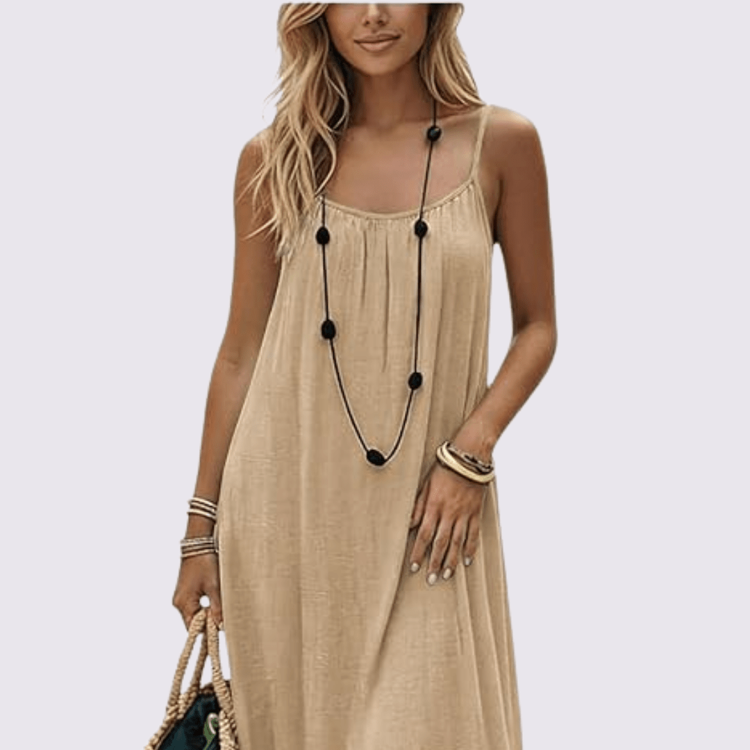 Isla Open-Back Maxi Dress