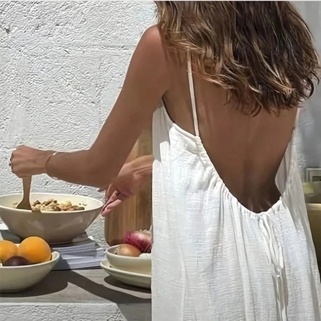 Isla Open-Back Maxi Dress