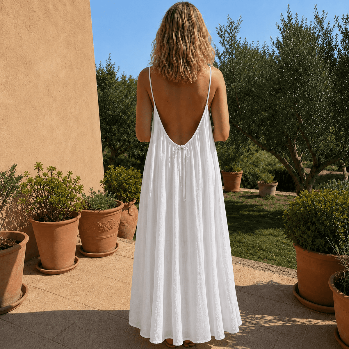 Isla Open-Back Maxi Dress
